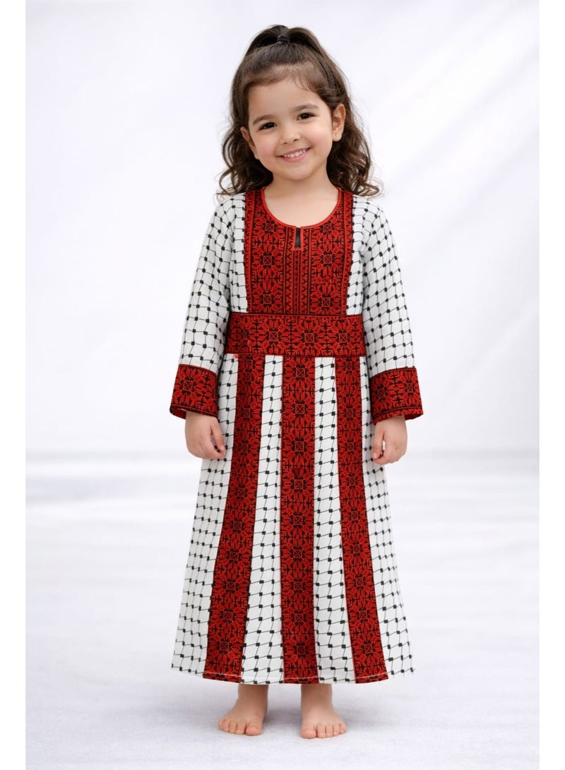 3DM Palestinian Embroidered Traditional Dress for Girls - Image 1